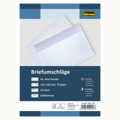Briefhülle C6, o.F., 25 Stück