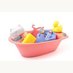 Puppen-Badewanne mit Zubehör, 40cm