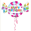 Folienballon Bonbon Happy Birthday