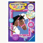 Malen nach Zahlen  F Glitter Pferd