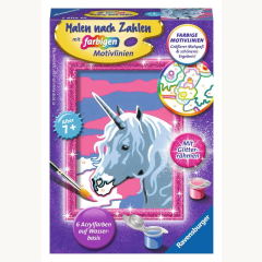 Malen nach Zahlen  F Einhorn