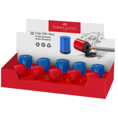 Einfachspitzdose Grip Mini blau, rot