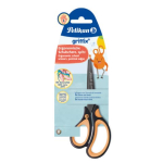 Schere Griffix L Neon Black, spitz