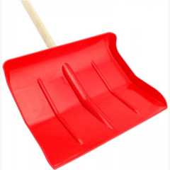 Schneeschaufel rot Kunststoff