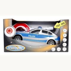 SpeedZone Polizeiauto mit Polizeikelle