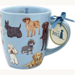Porzellan-Tasse Hunde - I love cats & dogs
