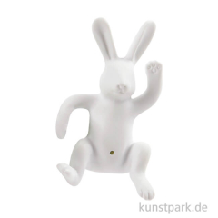 Porzellan Kletterhase. Schwarzbommel.