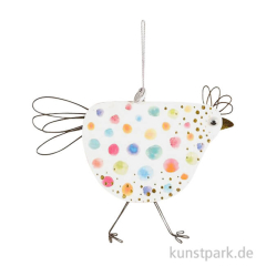Verrückte Hühner Bunte Punkte