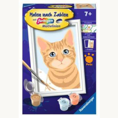 Malen nach Zahlen Niedliche Katze