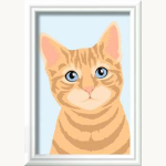 Malen nach Zahlen Niedliche Katze