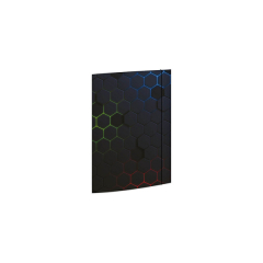Sammel-/Gummizugmappe A4 Karton Hexagon