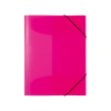 Sammel-/Gummizugmappe A4 PP Neon pink