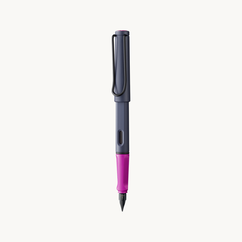 Lamy Safari Stylo Plume Pointe F - Noir Umbra Avec Cartouches Encre Incluses