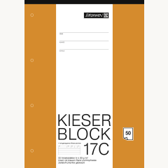 BRUNNEN KIESER-Arbeitsblätterblock A4 Lin. 17 liniert