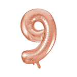 Folienballon 9 rosegold
