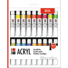 Marabu Acrylfarben 18 Tuben