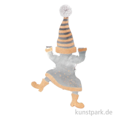 Kletterwichtel. silber mit gold.