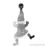 Kletterwichtel. silber mit weiss.