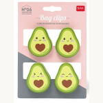 LEGAMI 4 Verschlußclips Avocado für Verpackungen