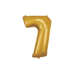 Folienballon medium 7 gold