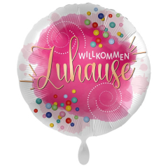 Folienballon Willkommen zuhause