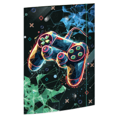Sammel-/Gummizugmappe A4 Karton Gaming