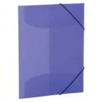 Sammel-/Gummizugmappe A4 PP Transl. Violet