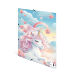 Sammel-/Gummizugmappe A4 Happy Unicorns