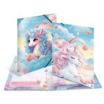 Sammel-/Gummizugmappe A3 Happy Unicorns