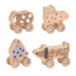 Rolling Toys Wood Set 4pcs Little Mateys