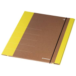 Sammel-/Gummizugmappe Karton A4 neongelb