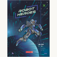 Sammel-/Gummizugmappe A3 Karton Robot Hero