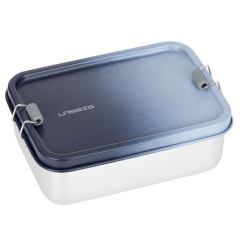 Lunchbox Metall dkl.blau/hellblau