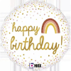 Folienballon hapy birthday Regenbogen