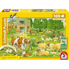 Tierfamilien auf dem Bauernhof 100 Teile