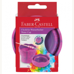Faber-Castell  Wasserbecher Clic & Go pink marble