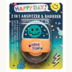 Happy Day 2in1 Anspitzer & Radierer