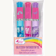 Glitzer-Tattoostifte Einhorn-Paradies