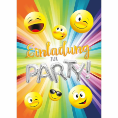Einladungskarten Smileys