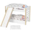 Puppen- Etagenbett m. Rutsche