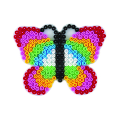 Bügelperlen Stiftplatte Schmetterling pastelflieder
