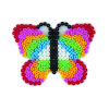Bügelperlen Stiftplatte Schmetterling pastelflieder