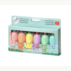 LEGAMI Mini-Textmarker Carrate team 6er Set