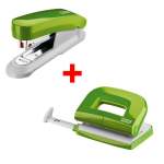 Novus Set Hefter+Locher grün
