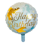 Folienballon Happy Birthday Meerjungfrau