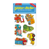 Glitter-Sticker Baustellenfahrzeuge