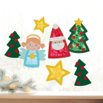 Basterlset Erstes Kleben Weihnachtsmotive