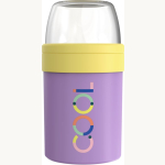 Lunchpot To Go isoliert, flieder