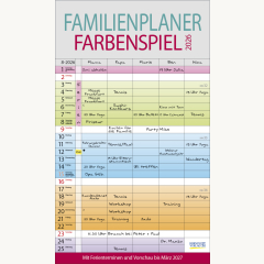 Familienplaner Farbenspiel 27x46
