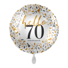 Folienballon hello 70